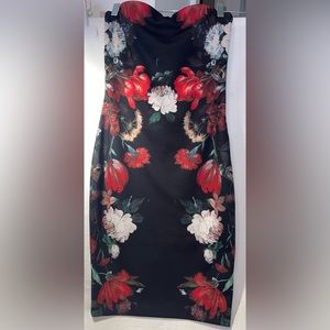 Express stretch floral dress